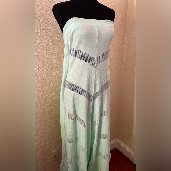 Ioanna Kourbela Mint Green Strapless Knit Jumpsuit Size Small - Picture 9 of 15